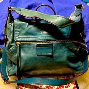 Marc by Marc Jacobs Quintessential Hunter Green Moto Satchel